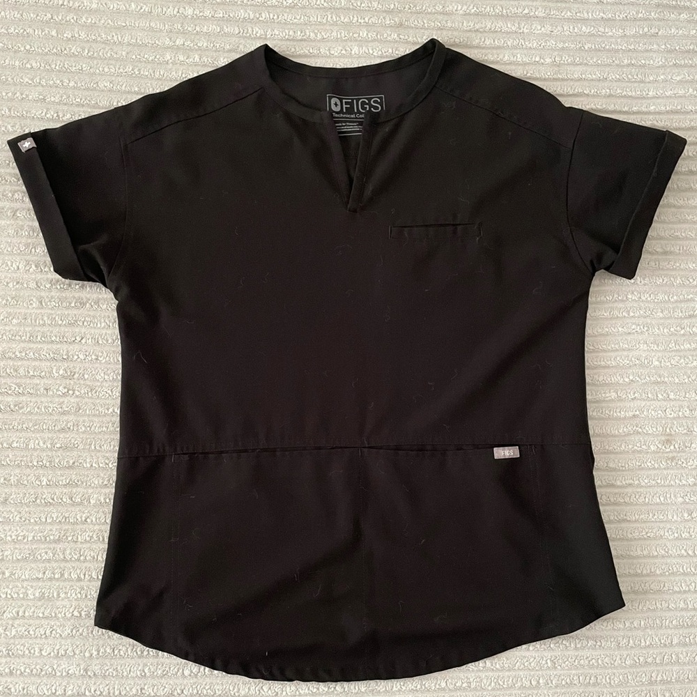 Figs Scrub top Cayo Popover XS Black